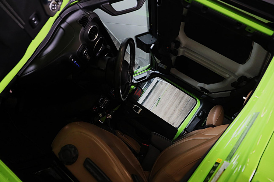 Jeep Wrangler Unlimited 4xe 380 RUBICON / 360 Camera / Leder / Acc / Dode Hoek / Cognac Leder / Navi / Led / Pdc / 17 Inch