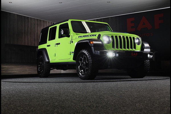 Jeep Wrangler Unlimited 4xe 380 RUBICON / 360 Camera / Leder / Acc / Dode Hoek / Cognac Leder / Navi / Led / Pdc / 17 Inch
