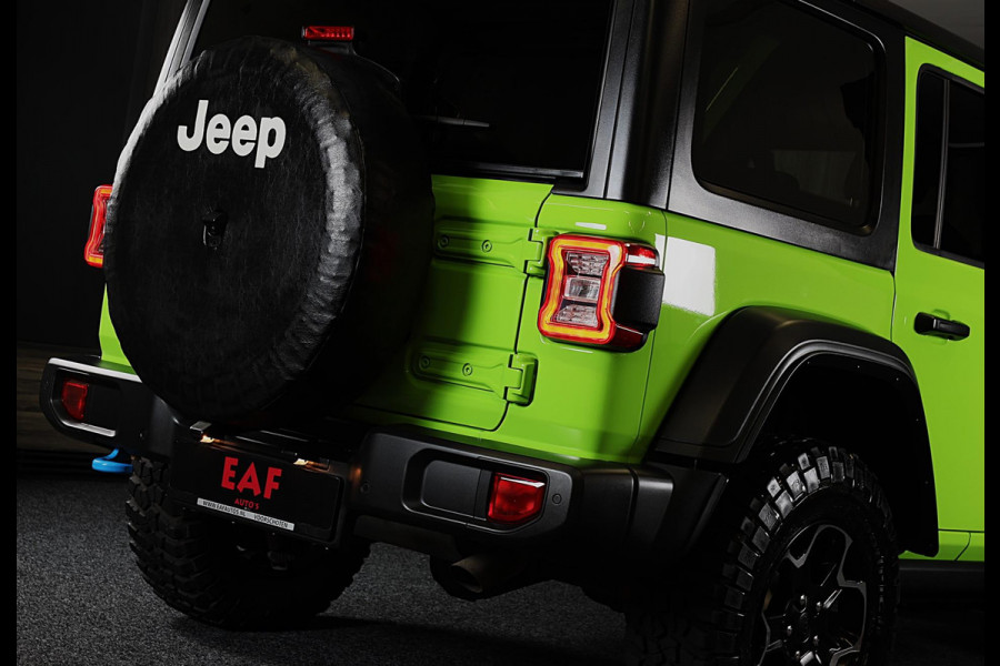 Jeep Wrangler Unlimited 4xe 380 RUBICON / 360 Camera / Leder / Acc / Dode Hoek / Cognac Leder / Navi / Led / Pdc / 17 Inch
