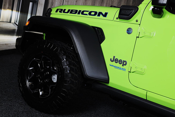 Jeep Wrangler Unlimited 4xe 380 RUBICON / 360 Camera / Leder / Acc / Dode Hoek / Cognac Leder / Navi / Led / Pdc / 17 Inch