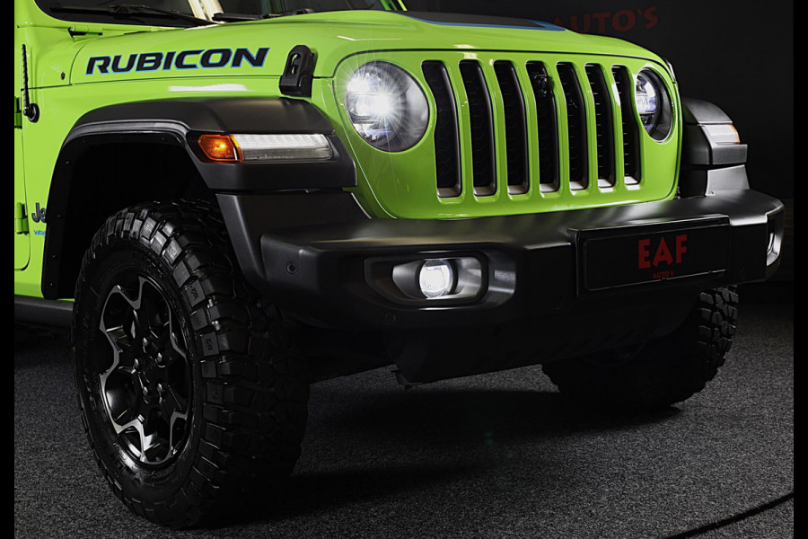 Jeep Wrangler Unlimited 4xe 380 RUBICON / 360 Camera / Leder / Acc / Dode Hoek / Cognac Leder / Navi / Led / Pdc / 17 Inch