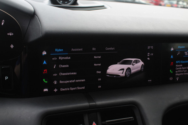 Porsche Taycan Cross Turismo 4 93 kWh / Panoramadak / Camera / Passenger Display / Luchtvering / 20'' / Leder / CarPlay / Matrix LED / Stoelverwarming / DAB / ACC