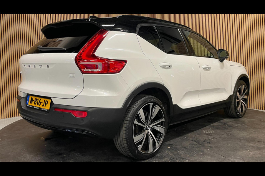 Volvo XC40 Recharge P8 AWD R-Design|90% SOH|PANO|MEMORY|1/2 LEDER|ELEK.INTR+A-KLEP|ACC|STOEL+STUURVERW|360 CAMERA|CARPLAY/ANDROID|