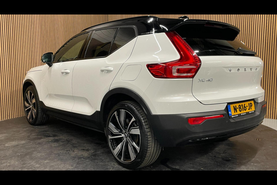 Volvo XC40 Recharge P8 AWD R-Design|90% SOH|PANO|MEMORY|1/2 LEDER|ELEK.INTR+A-KLEP|ACC|STOEL+STUURVERW|360 CAMERA|CARPLAY/ANDROID|
