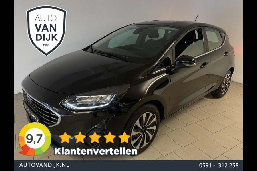 Ford Fiesta 1.0 EcoBoost Hybrid Titanium X 125PK MILD HYBRID AIRCO NAVI CRUISE APPLE CARPLAY VELGEN NIEUWSTAAT
