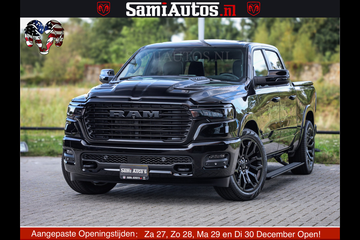 Dodge Ram 1500 Night Premium | Full Option | De Meest Luxe Pick-Up in zijn Klasse | Comfortabele Dubbele Cabine met Royale 5 Zitplaatsen | BPM vrij | Nu Leverbaar uit Voorraad | Voorraad Nr 2285 - 7648