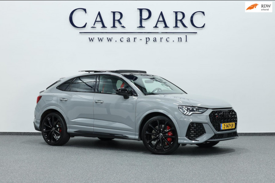 Audi RSQ3 Sportback 2.5 TFSI Quattro 400PK MATRIX+LED/VIRTUAL/PANO/LEER+S.VERWARMING/B&O/21"LMV/360/LINE/ACC/ECC/12 MDN GARANTIE!