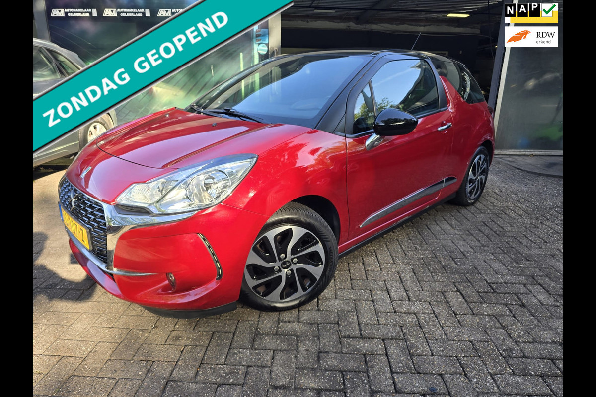 DS DS 3 1.2 PureTech So Chic | 2E EIGENAAR | 12MND GARANTIE | NAVI | CRUISE | LEDER |