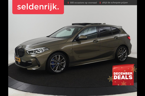 BMW 1-serie 118i M Sport | Panoramadak | Leder | Stoelverwarming | Carplay | Sfeerverlichting | Camera | Live Cockpit | Sportstoelen | Navigatie | Park Assist