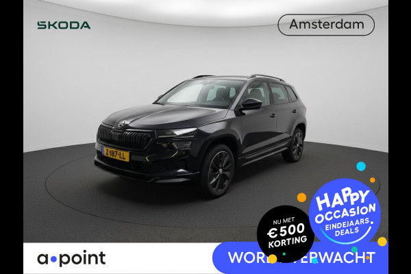 Škoda Karoq 1.5 TSI ACT Sportline Business 150 pk Automaat (DSG) | Verlengde garantie | Navigatie via App | Parkeersensoren | Achteruitrijcamera | Adaptieve cruise control | Stoelverwarming |