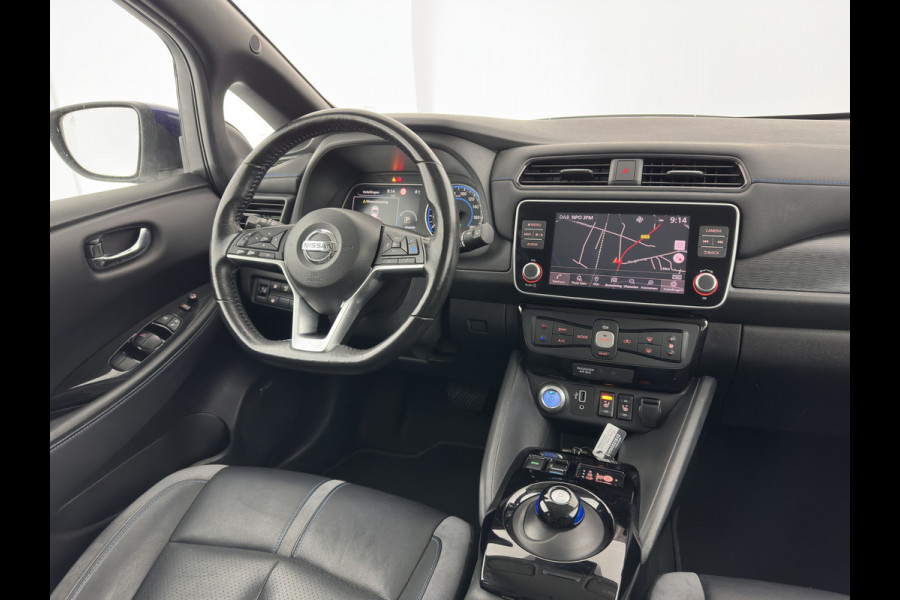 Nissan Leaf e+ Tekna 62 kWh {SOH-95%} (INCL-BTW) *Aut.*LEATHER-MICROFIBRE | FULL-LED | ADAPTIVE-CRUISE | BOSE-AUDIO | TOP-VIEW | DAB | KEYLESS | NAVI-FULLMAP | DAB | HEATED-COMFORTSEATS | BLIND-SPOT | PRIVACY-GLASS | 17''ALU*