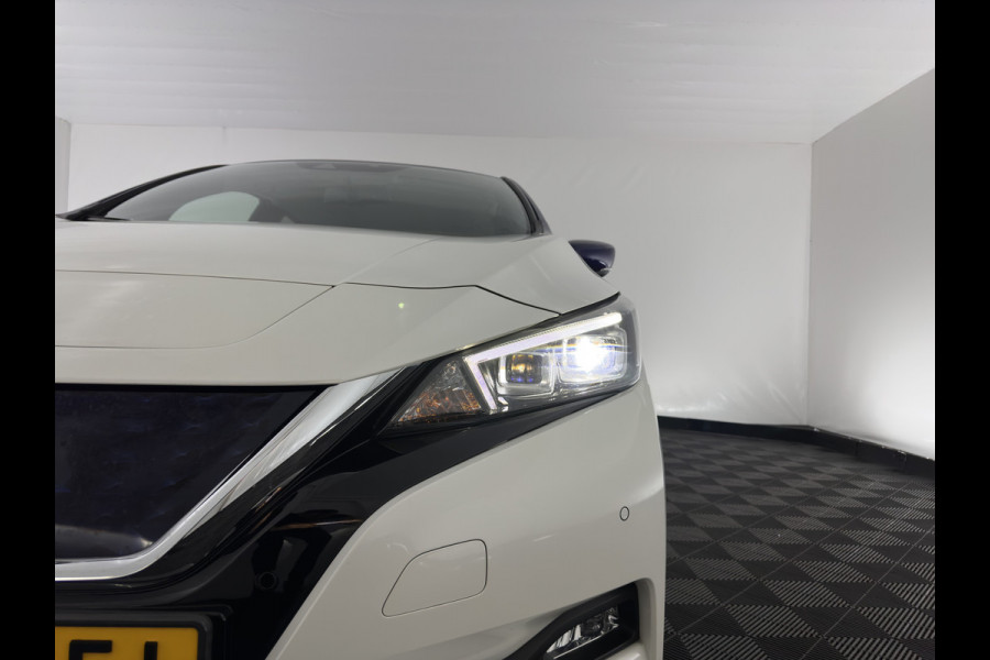 Nissan Leaf e+ Tekna 62 kWh {SOH-95%} (INCL-BTW) *Aut.*LEATHER-MICROFIBRE | FULL-LED | ADAPTIVE-CRUISE | BOSE-AUDIO | TOP-VIEW | DAB | KEYLESS | NAVI-FULLMAP | DAB | HEATED-COMFORTSEATS | BLIND-SPOT | PRIVACY-GLASS | 17''ALU*
