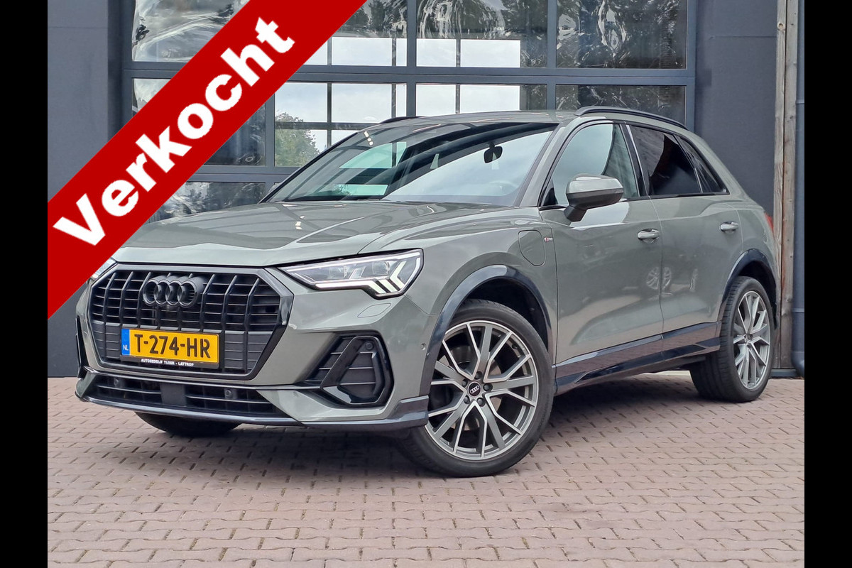 Audi Q3 45 TFSI e S edition 245PK PHEV | Matrix | Trekhaak | Zwart optiek | Leder | Stoelverwarming |  Elekt. stoelen | Virtual |