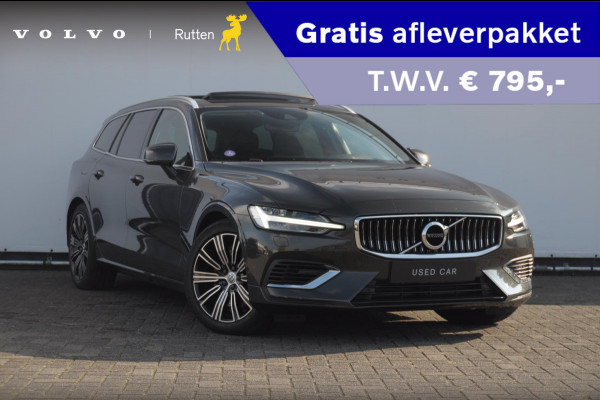 Volvo V60 T6 340PK Automaat Recharge AWD Inscription Trekhaak / Adaptieve cruise control /BLIS / Parkeersensoren met camera / Stoel - en stuurwielverwarming / Elektrische stoelen met geheugen / Getint glas / Apple carplay / Keyless entry / Elektrische achterklep