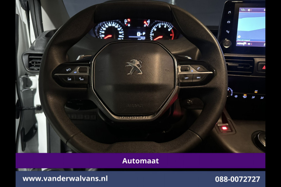 Peugeot Partner 1.5 BlueHDI 131pk Automaat L1H1 Euro6 Airco | 3-Zits | Navigatie | Apple Carplay | Cruisecontrol Android Auto, Parkeersensoren, bijrijdersbank