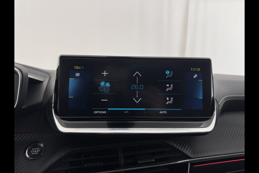 Peugeot e-208 EV GT 350 50 kWh [ 3-Fase ] {SOH-100%} (INCL-BTW) *PANO | FULL-LED | DIGI-COCKPIT | BLINDSPOT | CAMERA | LEATHER-ALCANTARA | AMBIENT-LIGHT | NAVI-FULLMAP | LANE-ASSIST | KEYLESS | DAB | CCS-FASTLOADER | HEATED-SPORTSEATS | 17"ALU*