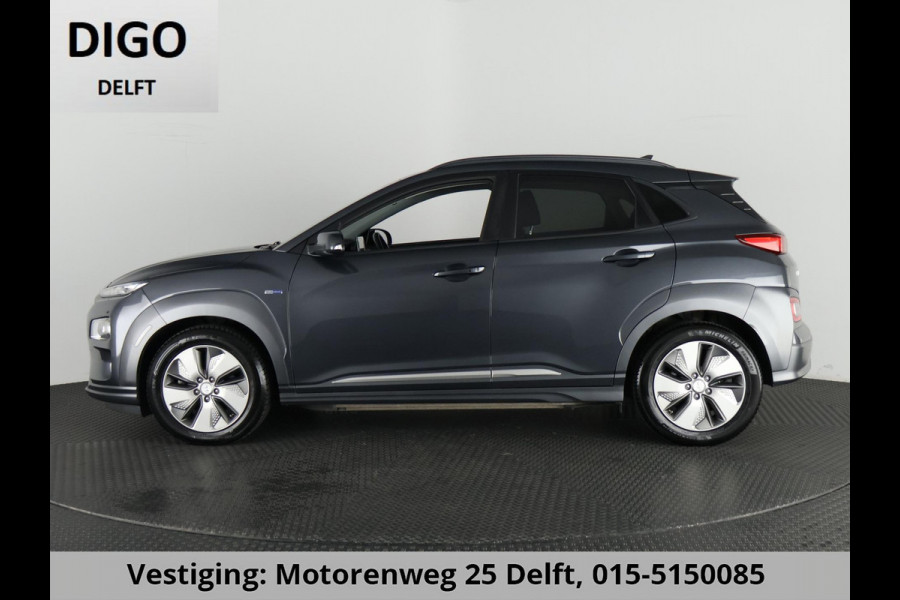 Hyundai Kona EV PRIMIUM 64 KWh ACCU 96% GARANTIE 2019* 1e EIG BEREIK TOT 487 KM WLTP!!! SCHUIFDAK ZEER LUXE