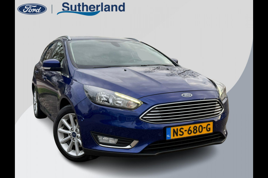Ford FOCUS Wagon 1.5 Ecoboost Titanium 150pk 17 inch Velgen | Wegklapbare haak | Stoelverwarming | Navigatie | SYNC 3 | Voorruit verwarming | Cruise control