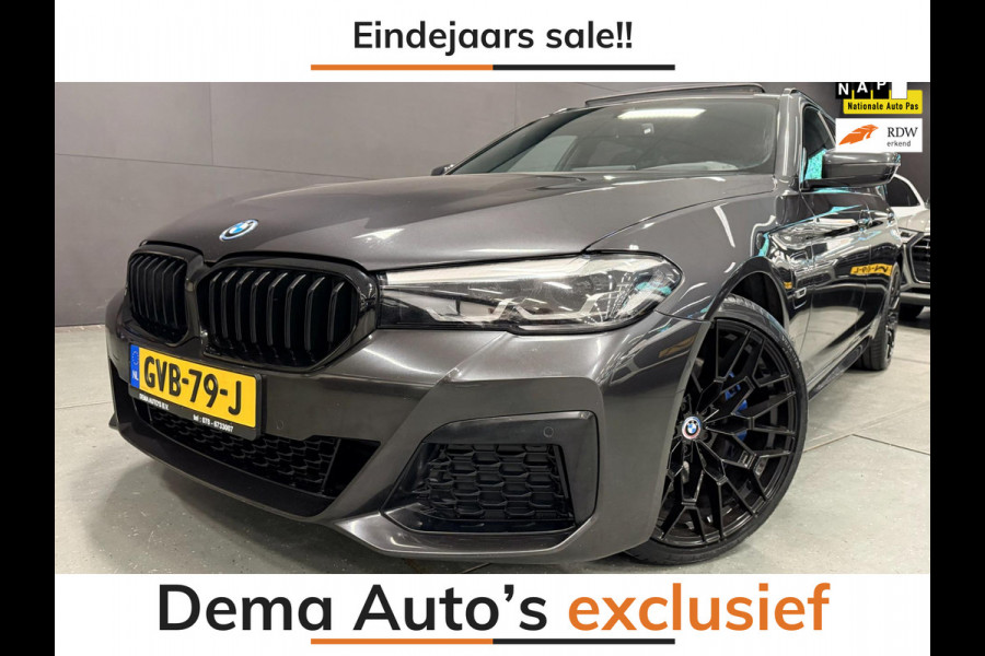 BMW 5 Serie Touring 530e M-SPORT 20'' PANO/NAVI/CAM/DAB/CARPLAY/ECC/PDC/CRUISE///