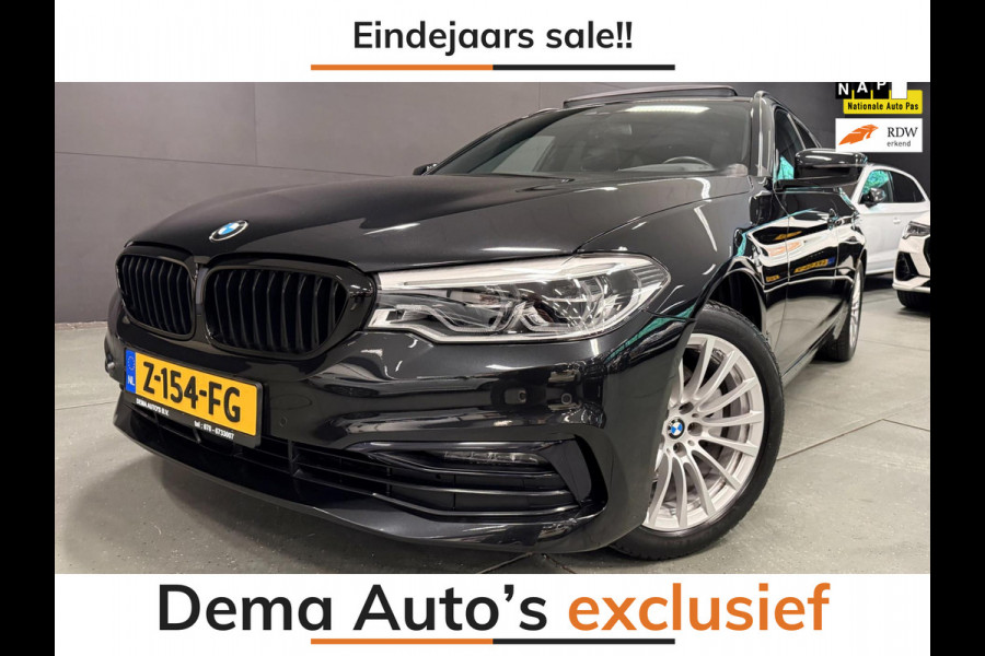 BMW 5 Serie Touring 520i High Executive PANO/LEDER/H-UP/DAB/CARPLAY/SFEERVERL///