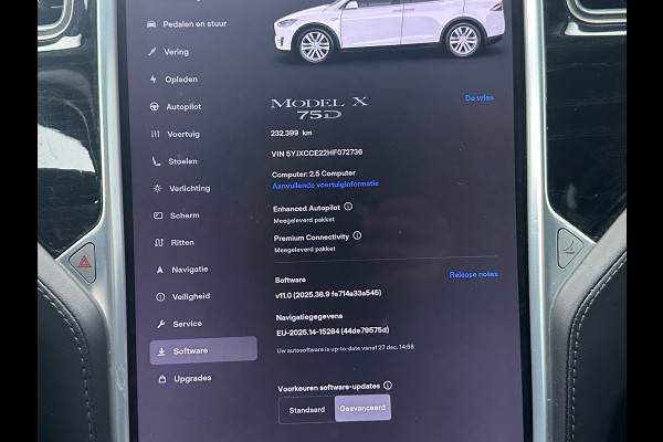 Tesla Model X 75D Base 6p.