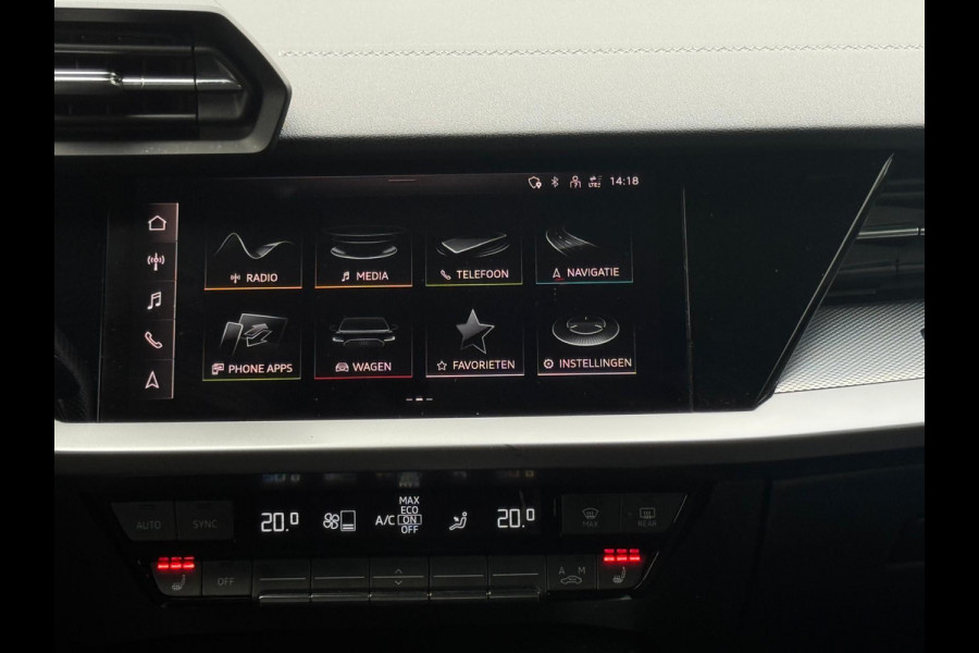 Audi A3 Limousine 30 TFSI S edition, 2 X S- LINE,matrix led, daytona grijs, 1 e eigenaar, 1/2 leder, 's, NL auto nap