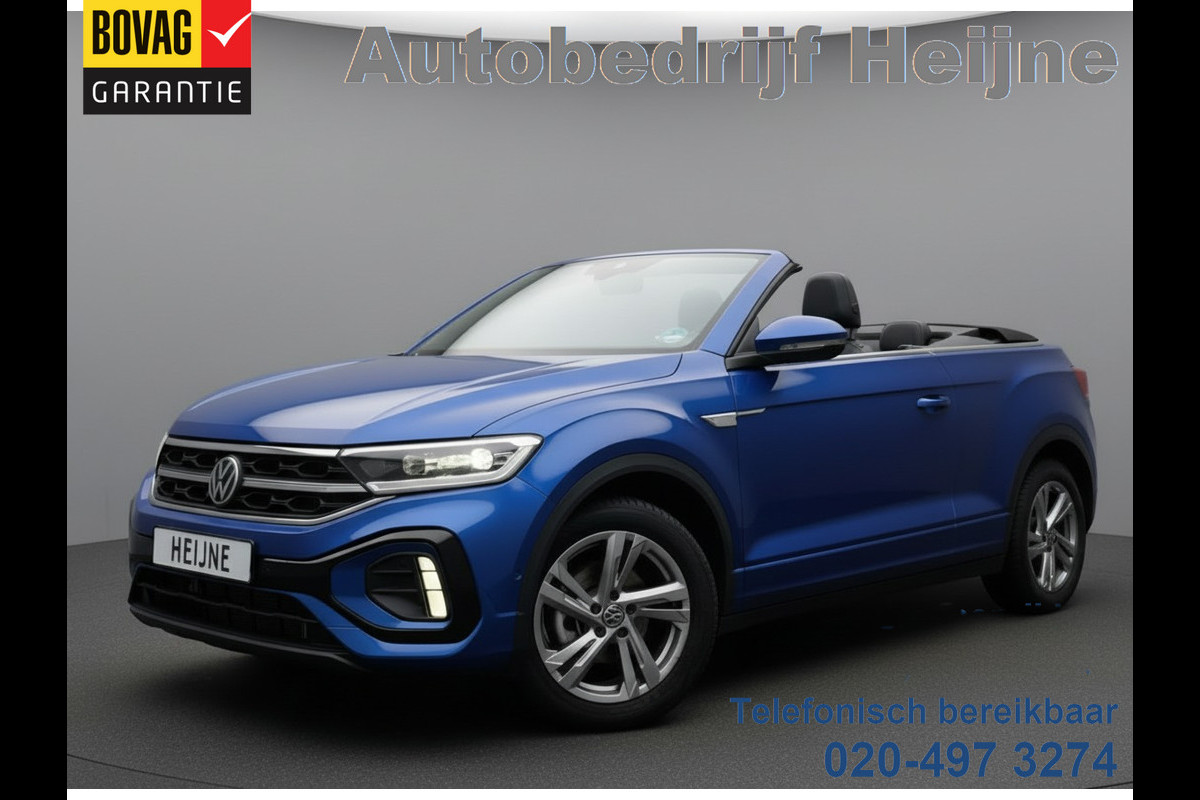 Volkswagen T-Roc Cabrio 1.5 TSI DSG R-LINE SPORT LED/NAVI/CARPLAY/FABRIEKS GARANTIE
