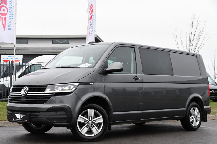 Volkswagen Transporter 2.0 TDI L2H1 DC Highline Adaptieve Cruise, Camera, Carplay, LED, 150pk, Automaat, Multimedia, Trekhaak, Uniek!