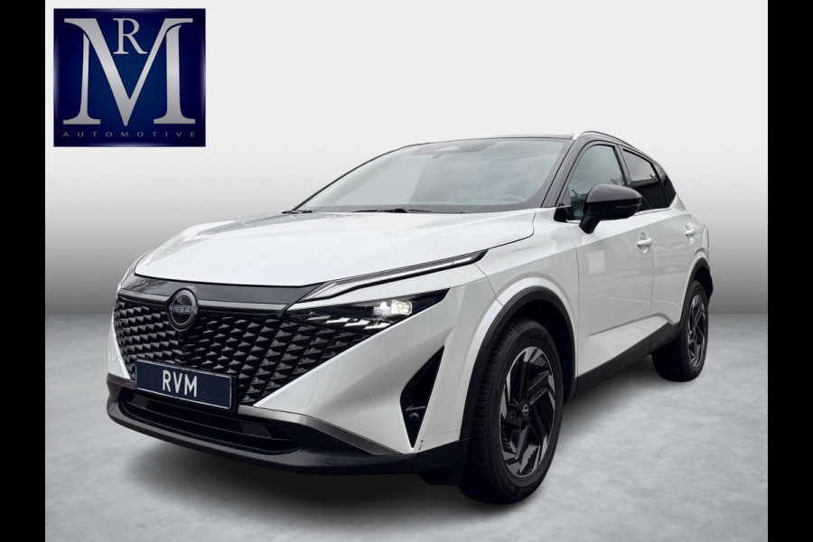 Nissan QASHQAI 1.3 MHEV Xtronic N-Connecta VAN: €37.900,- VOOR: €34.577,- UW EINDEJAARSVOORDEEL: €3.323,- | FABRIEKSGARANTIE| PANO| VOORRUITVERWARMING| STOEL + STUUR VERWARMING| 360 CAMERA| DODE HOEK| HEAD-UP| ELEK. ACHTERKLEP