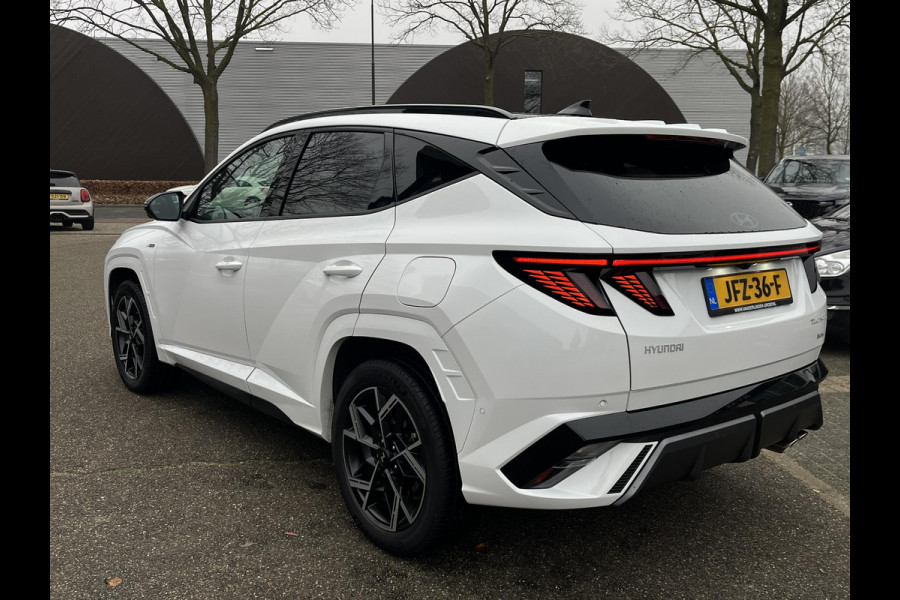 Hyundai Tucson 1.6 T-GDI HEV N Line Sky VAN: 54.095,- VOOR: 42.877,- UW EINDEJAARSVOORDEEL: 11.218,- EURO ORIG. NL AUTO 09-2025 NIEUWPRIJS: 54.095,- EURO.