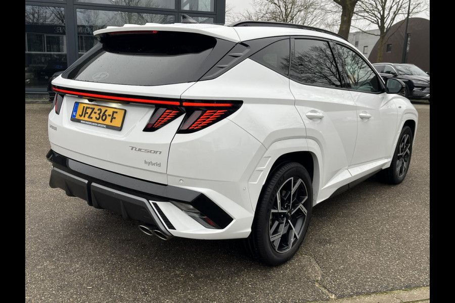 Hyundai Tucson 1.6 T-GDI HEV N Line Sky VAN: 54.095,- VOOR: 42.877,- UW EINDEJAARSVOORDEEL: 11.218,- EURO ORIG. NL AUTO 09-2025 NIEUWPRIJS: 54.095,- EURO.