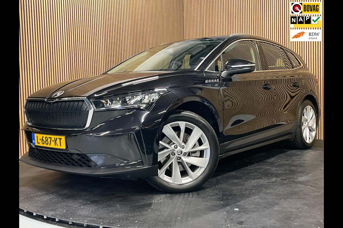 Škoda ENYAQ iV 80|GROTE ACCU|94%SOH|LEDER|ANDROID AUTO/APPLE CARPLAY|CAMERA|NAVIGATIE|STUURVERWARMING|NL-AUTO|NAP|1e EIG|INCL.BTW|