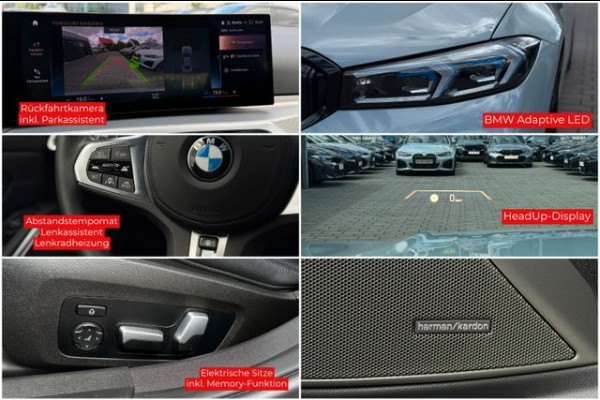 BMW 3-serie 320d xDrive M-SPORT ** ADAPT. LED, NAVI+, MEMORY, HuD, ACC, 19-inch LMV, BROOKLYN GRAU ** 1e EIG - UNFALLFREI - BMW GAR ** ** INFORMEER OOK NAAR ONZE AANTREKKELIJKE FINANCIAL-LEASE TARIEVEN **
