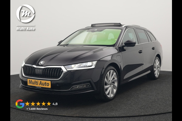 Škoda Octavia Combi 1.4 TSI iV Business Edition Plus Plug In Hybrid 204pk Dealer O.H. PHEV | Trekhaak | Adaptive Cruise | Canton Audio | Alcantara Sportstoelen Memory & Verwarmd | Apple Carplay | Sfeerverlichting | Stuur Verwarmd | Virtual | Navigatie | Keyless |