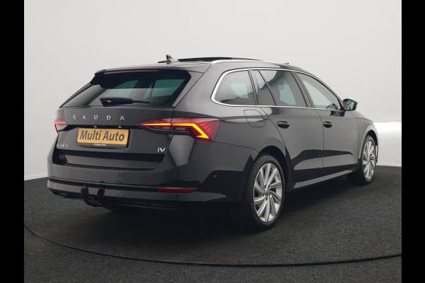 Škoda Octavia Combi 1.4 TSI iV Business Edition Plus Plug In Hybrid 204pk Dealer O.H. PHEV | Trekhaak | Adaptive Cruise | Canton Audio | Alcantara Sportstoelen Memory & Verwarmd | Apple Carplay | Sfeerverlichting | Stuur Verwarmd | Virtual | Navigatie | Keyless |