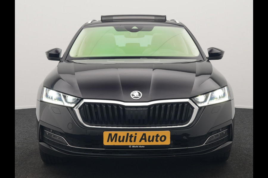 Škoda Octavia Combi 1.4 TSI iV Business Edition Plus Plug In Hybrid 204pk Dealer O.H. PHEV | Trekhaak | Adaptive Cruise | Canton Audio | Alcantara Sportstoelen Memory & Verwarmd | Apple Carplay | Sfeerverlichting | Stuur Verwarmd | Virtual | Navigatie | Keyless |