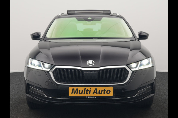Škoda Octavia Combi 1.4 TSI iV Business Edition Plus Plug In Hybrid 204pk Dealer O.H. PHEV | Trekhaak | Adaptive Cruise | Canton Audio | Alcantara Sportstoelen Memory & Verwarmd | Apple Carplay | Sfeerverlichting | Stuur Verwarmd | Virtual | Navigatie | Keyless |