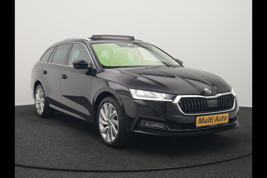 Škoda Octavia Combi 1.4 TSI iV Business Edition Plus Plug In Hybrid 204pk Dealer O.H. PHEV | Trekhaak | Adaptive Cruise | Canton Audio | Alcantara Sportstoelen Memory & Verwarmd | Apple Carplay | Sfeerverlichting | Stuur Verwarmd | Virtual | Navigatie | Keyless |