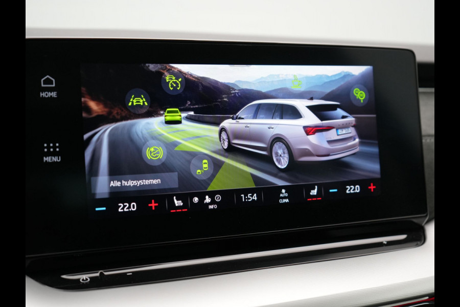 Škoda Octavia Combi 1.4 TSI iV Business Edition Plus Plug In Hybrid 204pk Dealer O.H. PHEV | Trekhaak | Adaptive Cruise | Canton Audio | Alcantara Sportstoelen Memory & Verwarmd | Apple Carplay | Sfeerverlichting | Stuur Verwarmd | Virtual | Navigatie | Keyless |