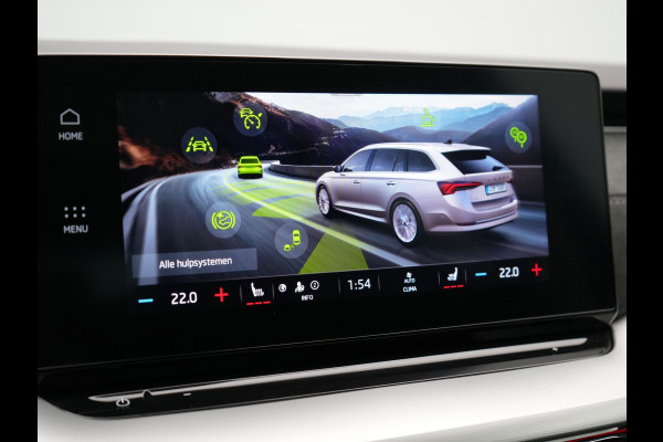 Škoda Octavia Combi 1.4 TSI iV Business Edition Plus Plug In Hybrid 204pk Dealer O.H. PHEV | Trekhaak | Adaptive Cruise | Canton Audio | Alcantara Sportstoelen Memory & Verwarmd | Apple Carplay | Sfeerverlichting | Stuur Verwarmd | Virtual | Navigatie | Keyless |