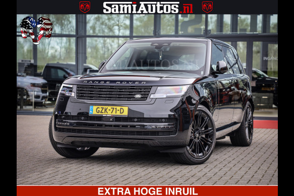 Land Rover Range Rover P550e | NIGHT | GARANTIE TOT 14-03-2029 | HEAD-UP | ACHTERAS BESTURING | SOFT CLOSE | PHEV | 23 INCH VELGEN | PANORAMADAK | STUURVERWARMING | STOEL KOELING | Fabrieksgarantie tot 14-03-2029 – Geniet van gemoedsrust met uitgebreide dekking tot deze datum. GZK-71-D