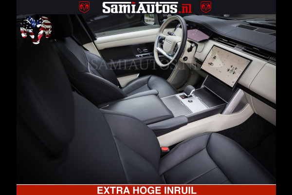 Land Rover Range Rover P550e | NIGHT | GARANTIE TOT 14-03-2029 | HEAD-UP | ACHTERAS BESTURING | SOFT CLOSE | PHEV | 23 INCH VELGEN | PANORAMADAK | STUURVERWARMING | STOEL KOELING | Fabrieksgarantie tot 14-03-2029 – Geniet van gemoedsrust met uitgebreide dekking tot deze datum. GZK-71-D