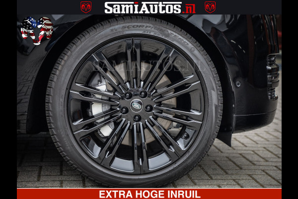 Land Rover Range Rover P550e | NIGHT | GARANTIE TOT 14-03-2029 | HEAD-UP | ACHTERAS BESTURING | SOFT CLOSE | PHEV | 23 INCH VELGEN | PANORAMADAK | STUURVERWARMING | STOEL KOELING | Fabrieksgarantie tot 14-03-2029 – Geniet van gemoedsrust met uitgebreide dekking tot deze datum. GZK-71-D