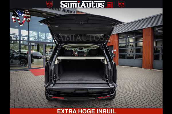 Land Rover Range Rover P550e | NIGHT | GARANTIE TOT 14-03-2029 | HEAD-UP | ACHTERAS BESTURING | SOFT CLOSE | PHEV | 23 INCH VELGEN | PANORAMADAK | STUURVERWARMING | STOEL KOELING | Fabrieksgarantie tot 14-03-2029 – Geniet van gemoedsrust met uitgebreide dekking tot deze datum. GZK-71-D