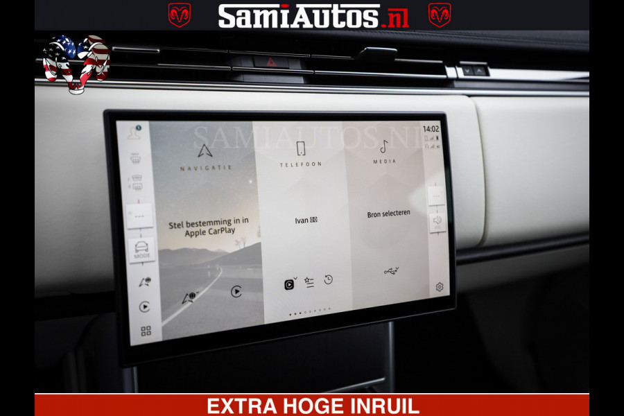 Land Rover Range Rover P550e | NIGHT | GARANTIE TOT 14-03-2029 | HEAD-UP | ACHTERAS BESTURING | SOFT CLOSE | PHEV | 23 INCH VELGEN | PANORAMADAK | STUURVERWARMING | STOEL KOELING | Fabrieksgarantie tot 14-03-2029 – Geniet van gemoedsrust met uitgebreide dekking tot deze datum. GZK-71-D