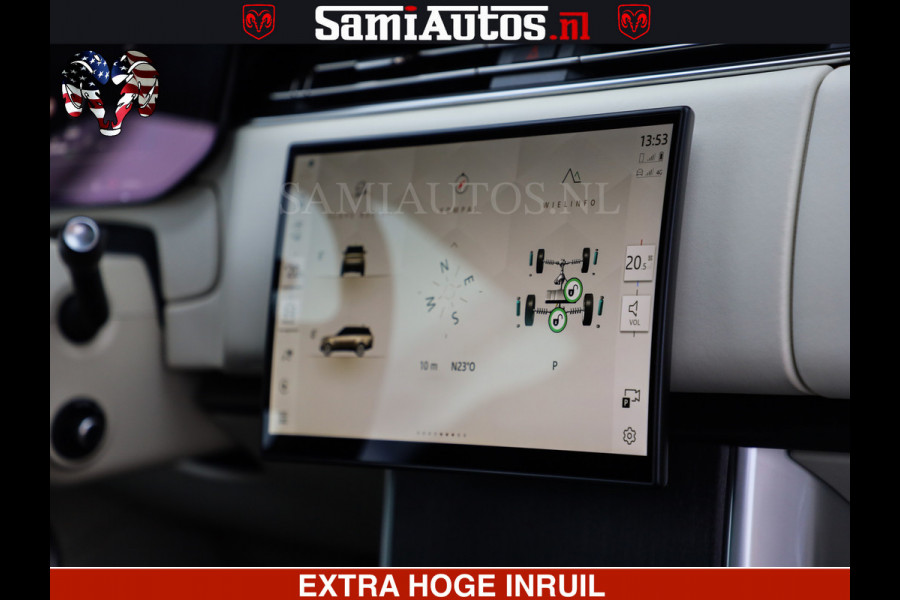 Land Rover Range Rover P550e | NIGHT | GARANTIE TOT 14-03-2029 | HEAD-UP | ACHTERAS BESTURING | SOFT CLOSE | PHEV | 23 INCH VELGEN | PANORAMADAK | STUURVERWARMING | STOEL KOELING | Fabrieksgarantie tot 14-03-2029 – Geniet van gemoedsrust met uitgebreide dekking tot deze datum. GZK-71-D