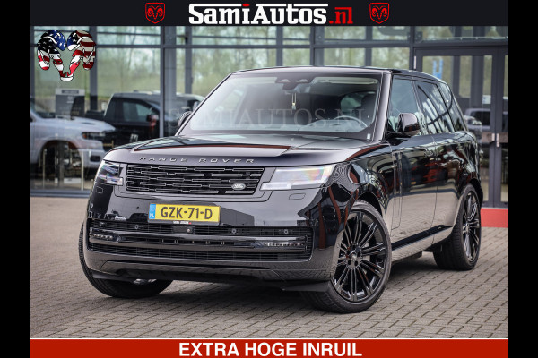 Land Rover Range Rover P550e | NIGHT | GARANTIE TOT 14-03-2029 | HEAD-UP | ACHTERAS BESTURING | SOFT CLOSE | PHEV | 23 INCH VELGEN | PANORAMADAK | STUURVERWARMING | STOEL KOELING | Fabrieksgarantie tot 14-03-2029 – Geniet van gemoedsrust met uitgebreide dekking tot deze datum. GZK-71-D