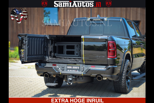 Dodge Ram 1500 Limited Night High Output 540HP 706Nm | Massage + Full Option | De Meest Luxe en Volle Pick-Up in zijn Klasse | Comfortabele Dubbele Cabine met Royale 5 Zitplaatsen | BPM vrij | Nu Leverbaar uit Voorraad | Voorraad Nr 2356 - 0990