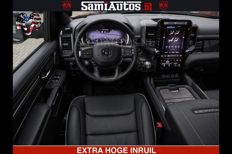 Dodge Ram 1500 Limited Night High Output 540HP 706Nm | Massage + Full Option | De Meest Luxe en Volle Pick-Up in zijn Klasse | Comfortabele Dubbele Cabine met Royale 5 Zitplaatsen | BPM vrij | Nu Leverbaar uit Voorraad | Voorraad Nr 2356 - 0990