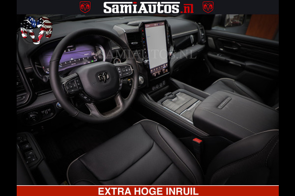 Dodge Ram 1500 Limited Night High Output 540HP 706Nm | Massage + Full Option | De Meest Luxe en Volle Pick-Up in zijn Klasse | Comfortabele Dubbele Cabine met Royale 5 Zitplaatsen | BPM vrij | Nu Leverbaar uit Voorraad | Voorraad Nr 2356 - 0990